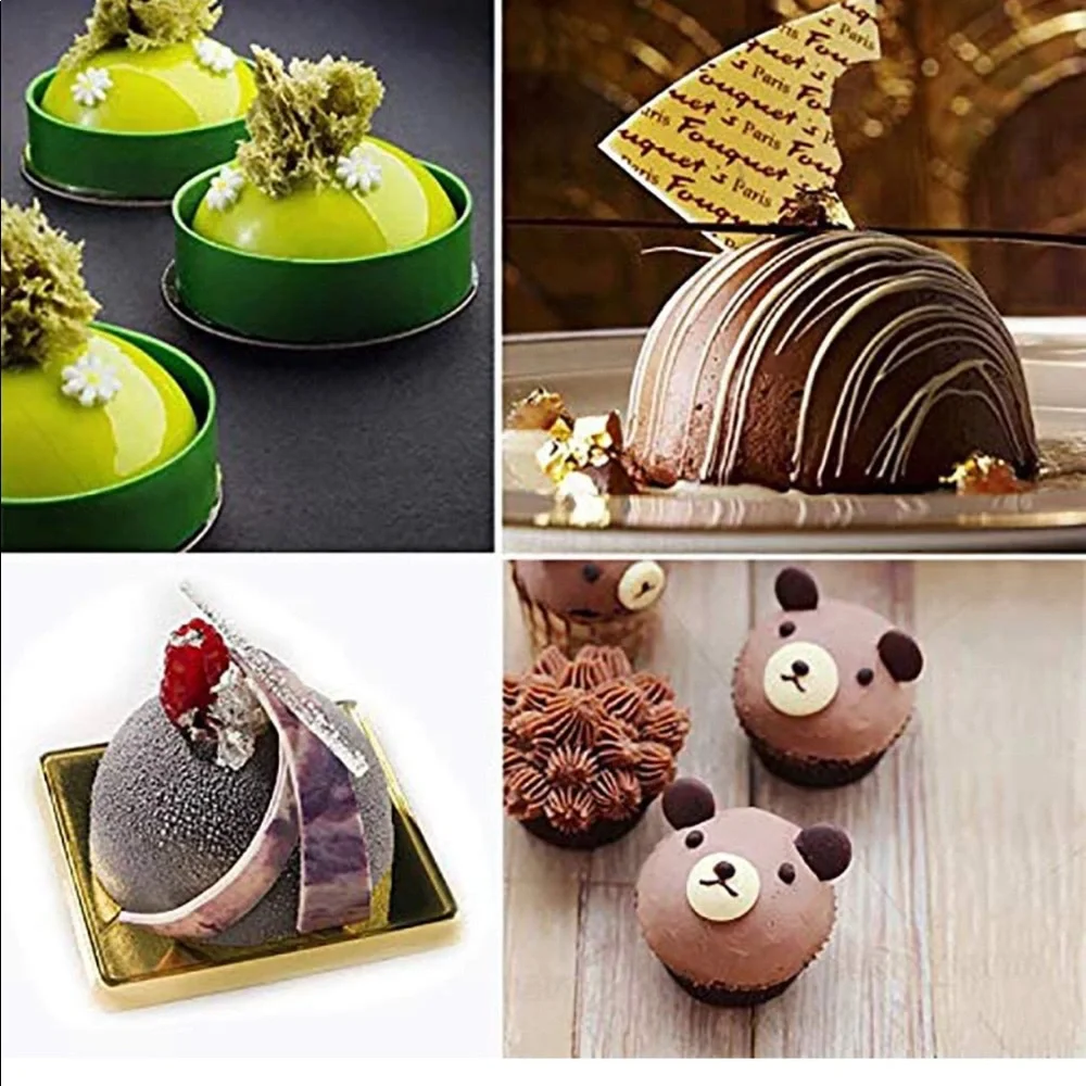Silicone Mold for Chocolate Bomb,‎ Circle Baking Molds Large 2.7